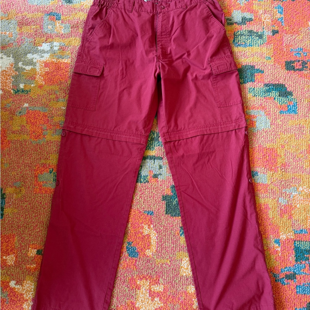 Burgundy Cargo Pants
